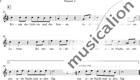 Ewen, Richard: König des Lichtes - Chor>SAX+Blockflöte+Kl+Git+[Vl+Kb]:17