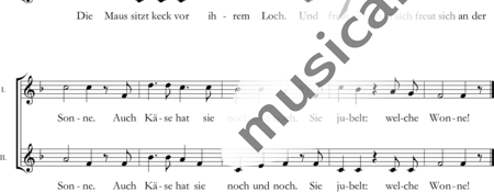 Hoheisel-Gruler, Roland: Mäuselied - Chor>SS:1