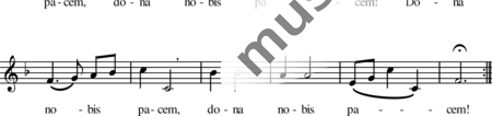 Anónimo, desconocido: Dona nobis pacem - Coro>X:1