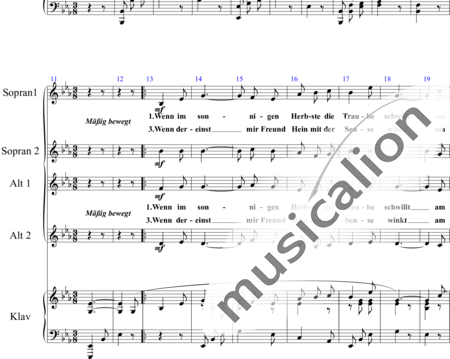 Humperdinck, Engelbert: Am Rhein - Chor>SSAA+Klavier:1