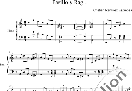 Ramírez, Cristian: Pasillo y Rag - Klavier:0