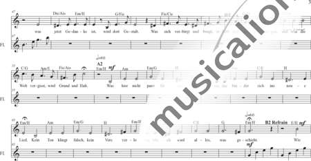 Schäfer, Martina: Neues Lied (Weisst du, was wir mit Engeln singen) - Solo>Alt+Git+Fl:2