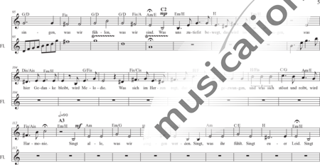 Schäfer, Martina: Neues Lied (Weisst du, was wir mit Engeln singen) - Solo>Alt+Git+Fl:4