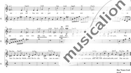 Schäfer, Martina: Neues Lied (Weisst du, was wir mit Engeln singen) - Solo>Alt+Git+Fl:6