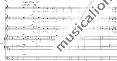 Schäfer, Martina: Der sanfte Glanz der Gnade, Gemeindelied (Der sanfte Glanz der Gnade) - Chor>SAT+Orgel>mPed:5