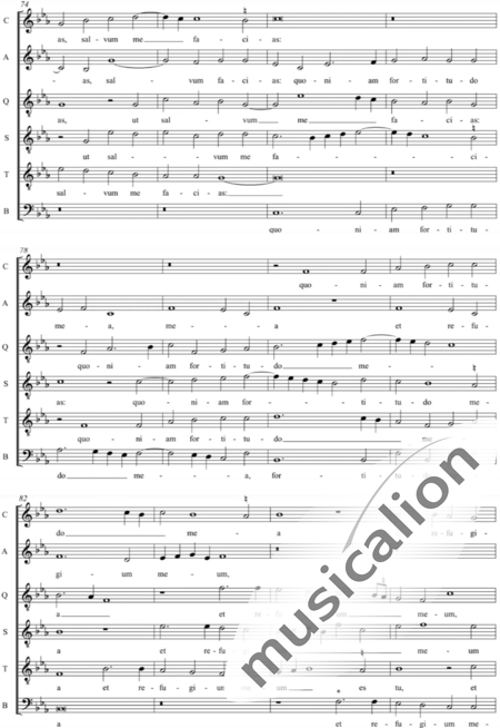 Gombert, Nicolas: In te, Domine, speravi - Coro>SATTTB:7