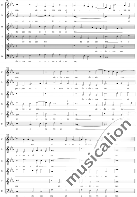 Gombert, Nicolas: In te, Domine, speravi - Coro>SATTTB:9