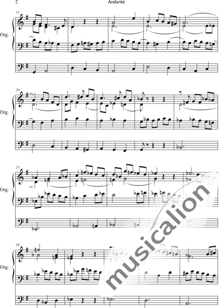Schönfelder, Emanuel: Andante - Orgel>mPed:2