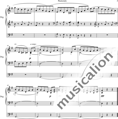 Bruckner, Anton: Pastorale G-Dur - Orgel>mPed:3