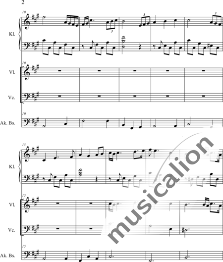 Weidner, Herb: Im Sommergarten - Klavier+[Vl+Vc+Kb]:2