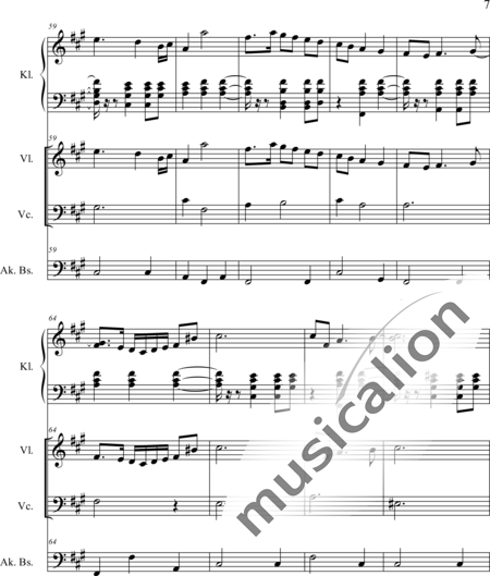 Weidner, Herb: Im Sommergarten - Klavier+[Vl+Vc+Kb]:7