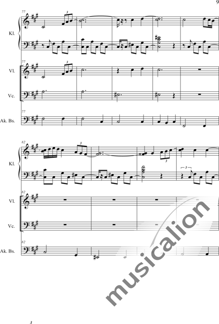 Weidner, Herb: Im Sommergarten - Klavier+[Vl+Vc+Kb]:9