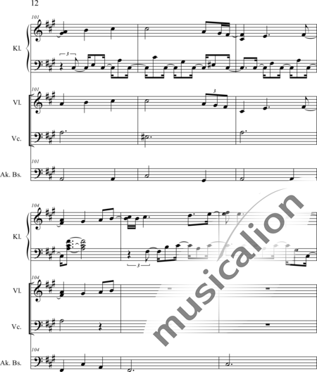 Weidner, Herb: Im Sommergarten - Klavier+[Vl+Vc+Kb]:12