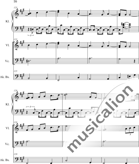 Weidner, Herb: Im Sommergarten - Klavier+[Vl+Vc+Kb]:16