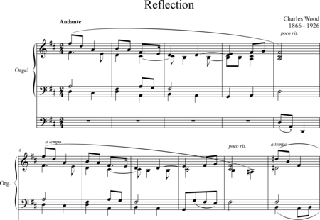 Wood, Charles: Reflection - Organ>wped:0