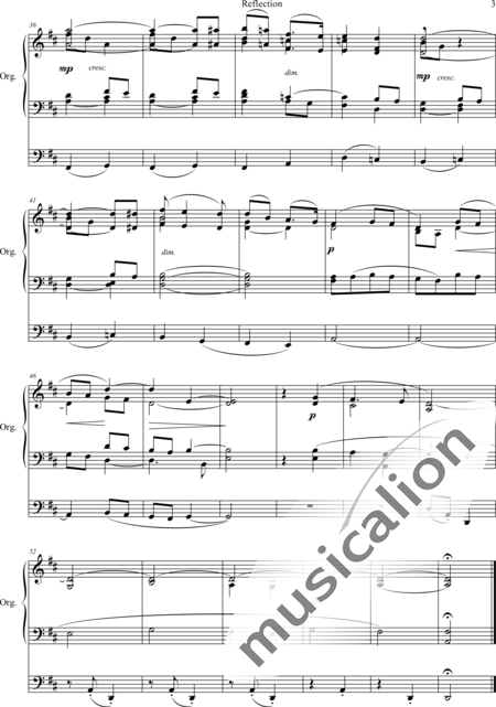 Wood, Charles: Reflection - Organ>wped:3