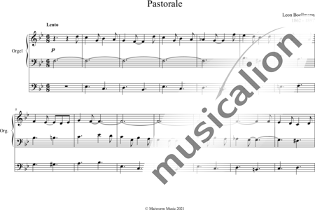 Boëllmann, Léon: Pastorale B-Dur - Orgel>mPed:0