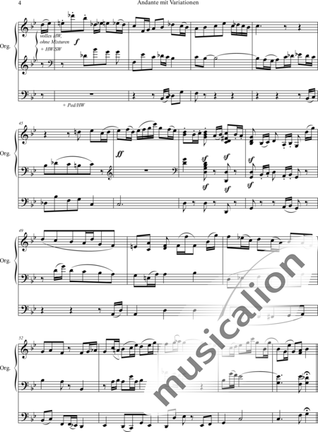 Allison, Horton: Andante B-Dur - Orgel>mPed:4