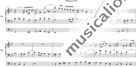 Kühmstedt, Friedrich: Adagio in G-minor (edit.) - Organ>wped:1