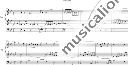 Gradehand, Friedrich Leberecht: Trio B-Dur - Orgel>mPed:1