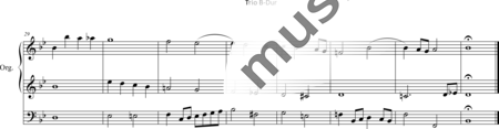 Gradehand, Friedrich Leberecht: Trio B-Dur - Orgel>mPed:2