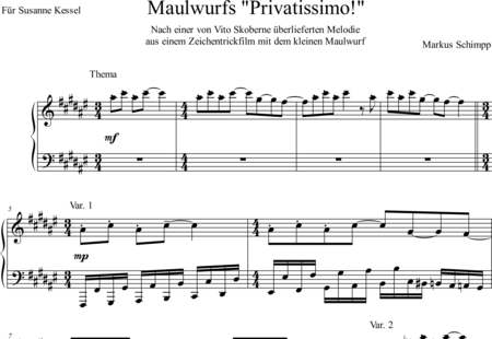 Schimpp, Markus: Maulwurfs Privatissimo! - Klavier:0