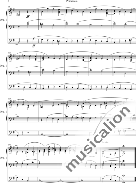 Conradi, Wilhelm: Präludium e-moll - Orgel>mPed:6