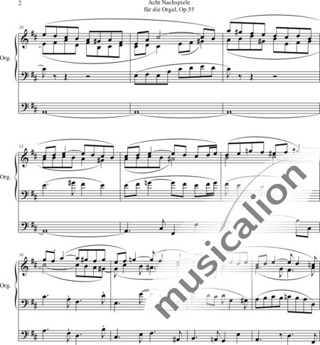 Lorenz, Karl Adolf: Nachspiel D-Dur - Orgel>mPed:2