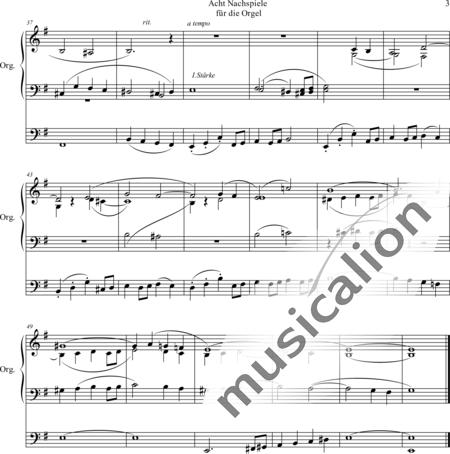 Lorenz, Karl Adolf: Nachspiel e-moll (Postlude E-minor) - Órgano>cPed:3