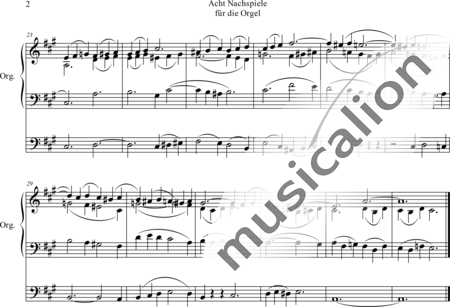 Lorenz, Karl Adolf: Nachspiel A-Dur - Orgel>mPed:2