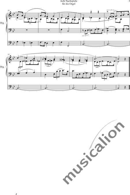 Lorenz, Karl Adolf: Nachspiel B-Dur - Orgel>mPed:3