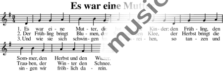 Anonymus, Unbekannt: Es war eine Mutter - Solo>X:0