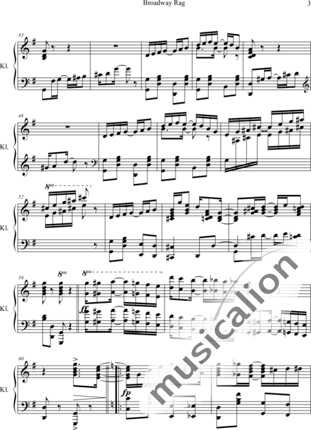 Scott, James: Broadway Rag - Piano:3