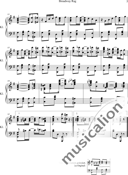 Scott, James: Broadway Rag - Piano:5