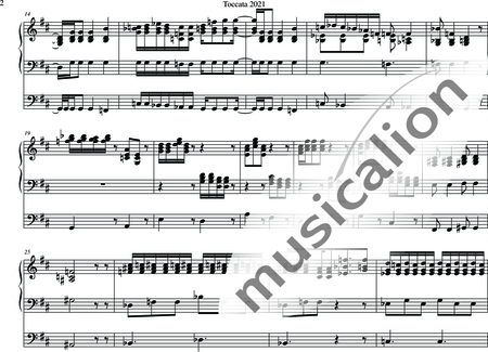 Walz, Peter: Toccata 2021 - Órgano>cPed:3