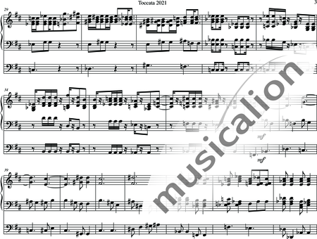 Walz, Peter: Toccata 2021 - Órgano>cPed:4