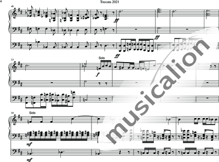 Walz, Peter: Toccata 2021 - Órgano>cPed:5