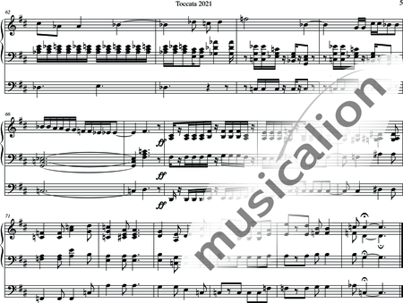 Walz, Peter: Toccata 2021 - Órgano>cPed:6
