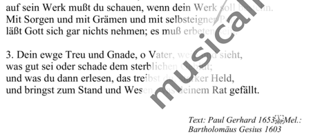 Gesius, Bartholomäus: Befiehl du deine Wege (Commit our Way) - Solo>x+Guitar:1