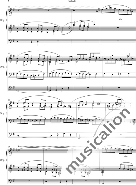 Spark, William: Prelude G-Dur - Orgel>mPed:2