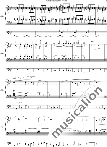 Spark, William: Offertorium or Postlude - Orgel>mPed:3