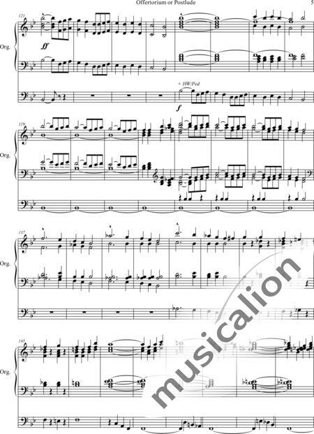Spark, William: Offertorium or Postlude - Orgel>mPed:5