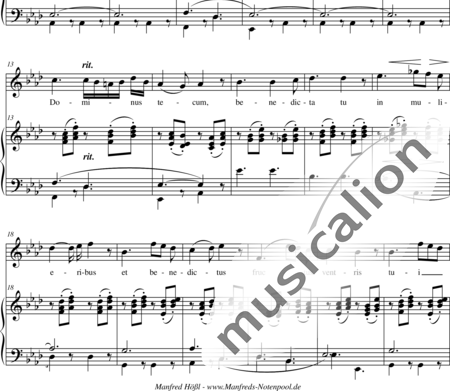 Dubois, Théodore: 2 Ave Maria-organ score - Choir>S+Organ:1