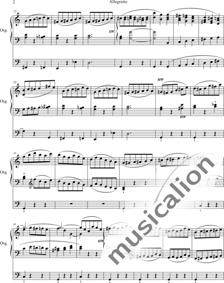 Spark, William: Allegretto - Orgel>mPed:2
