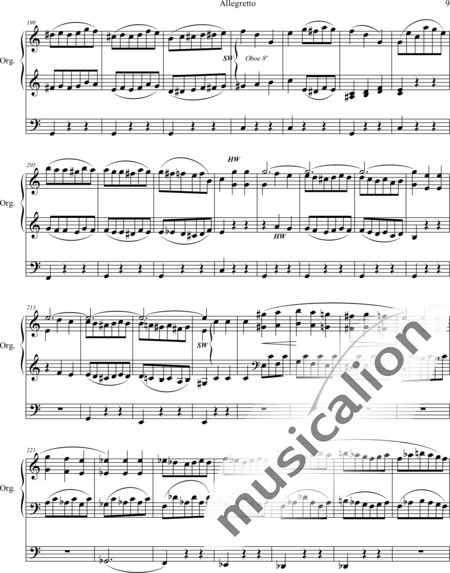Spark, William: Allegretto - Orgel>mPed:9