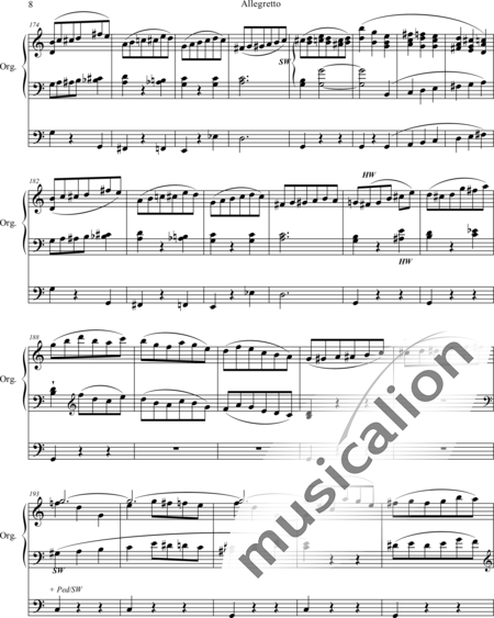 Spark, William: Allegretto - Orgel>mPed:8