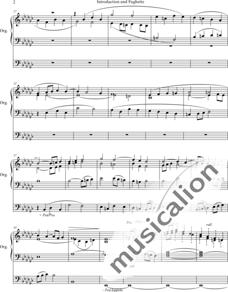 Spark, William: Introduction und Fughette - Orgel>mPed:2