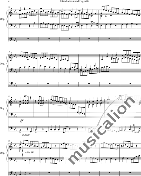 Spark, William: Introduction und Fughette - Orgel>mPed:4
