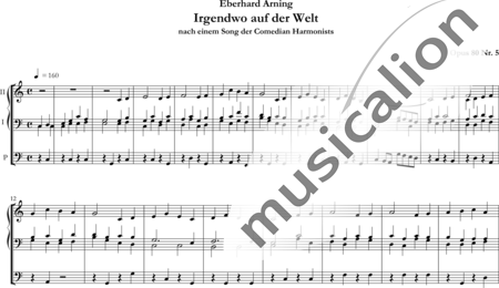 Arning, Eberhard: Irgenwo auf der Welt - Orgel>mPed:0