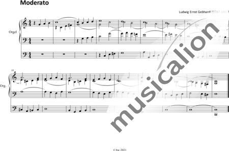 Gebhardi, Ludwig Ernst: Moderato - Orgel>mPed:0
